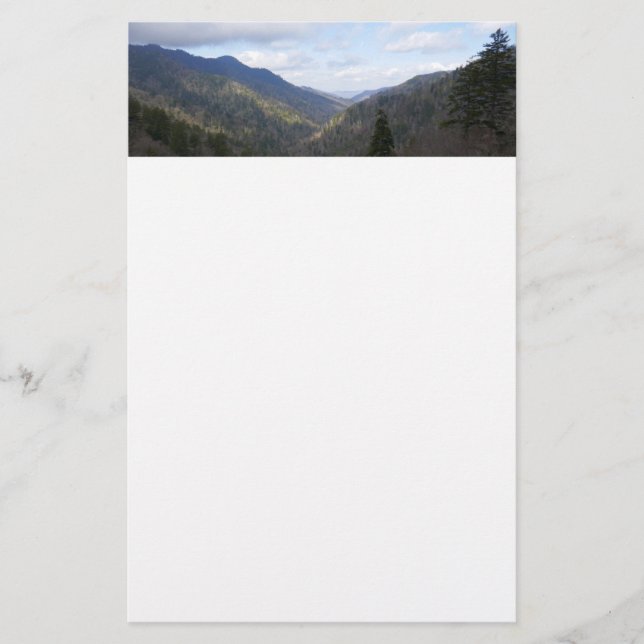 Morton Overlook of Underbar Smoky Mountains Brevpapper (Framsida)