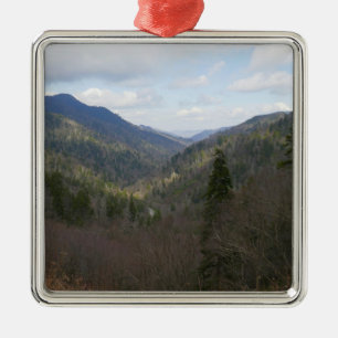 Morton Overlook of Underbar Smoky Mountains Julgransprydnad Metall
