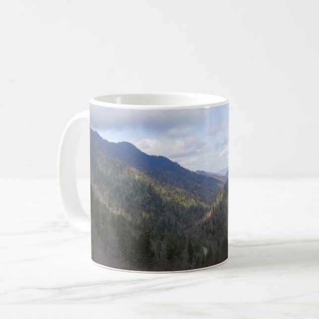 Morton Overlook of Underbar Smoky Mountains Kaffemugg (Framsida vänster)