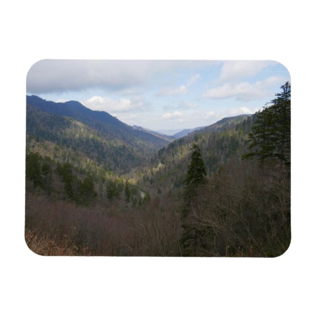 Morton Overlook of Underbar Smoky Mountains Magnet (Horisontell)