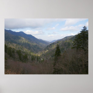 Morton Overlook of Underbar Smoky Mountains Poster