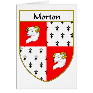 Morton vapensköld-/familjvapensköld hälsningskort