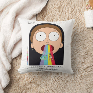 Morty Adjö Moonmen Quote Graphic Kudde