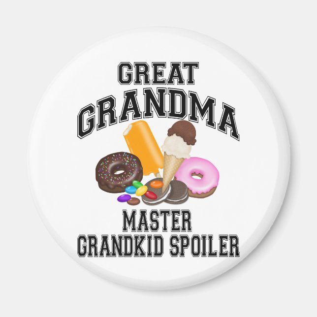 Morunge Spoiler Underbar Grandma Magnet (Framsidan)