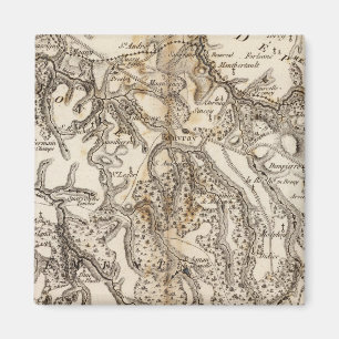 Morvan Atlas Karta Magnet