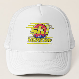 Morzine Frankrike Skidor 80-tal logo Keps