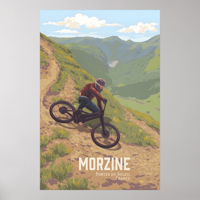 Morzine Mountainbike Researrangemang Poster (Framsidan)