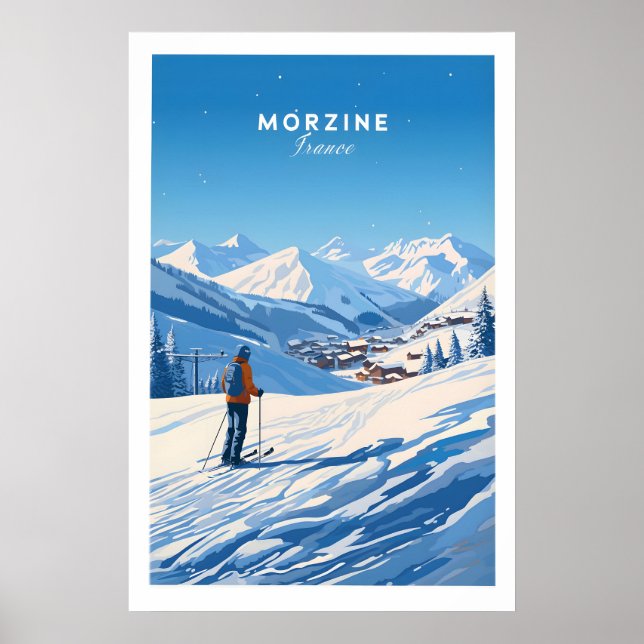 Morzine skidposter 1 poster (Framsidan)