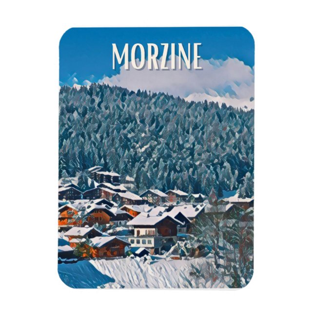 Morzine Station de ski Magnet (Vertikal)