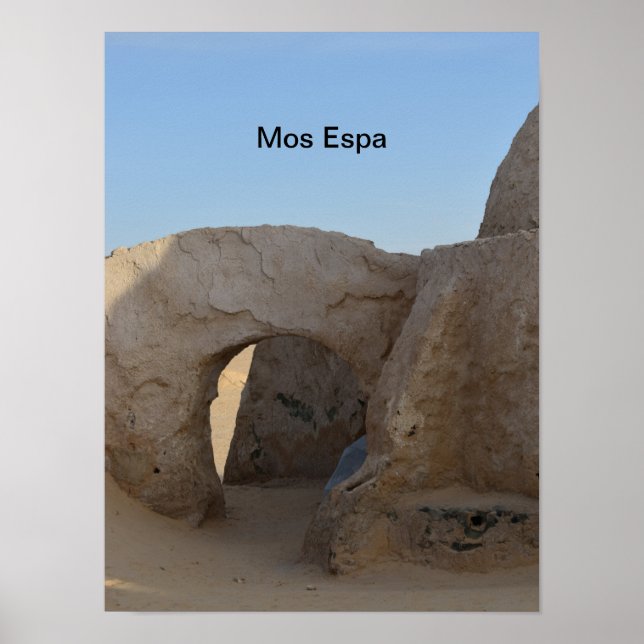 Mos Espa på planeten Tatooine Affisch (Framsidan)