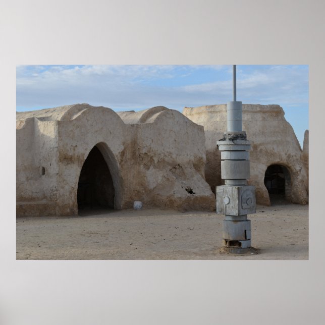 Mos Espa på planeten Tatooine  Affisch (Framsidan)