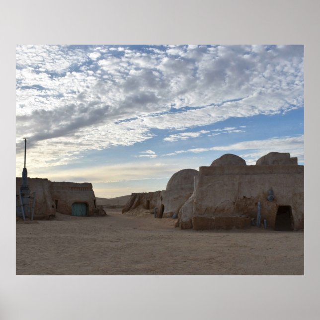 Mos Espa på planeten Tatooine  Affisch (Framsidan)