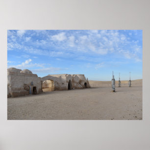 Mos Espa på planeten Tatooine Affisch