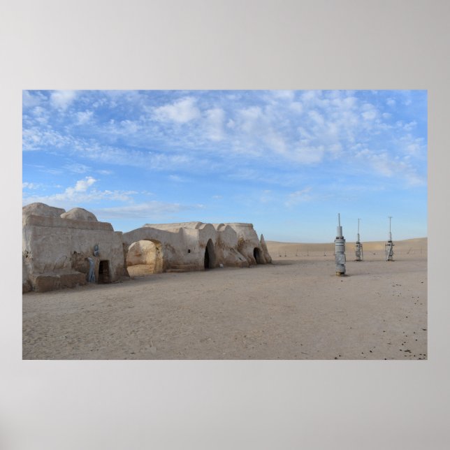 Mos Espa på planeten Tatooine  Affisch (Framsidan)
