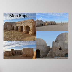 Mos Espa på planeten Tatooine Affisch