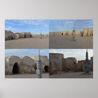 Mos Espa på planeten Tatooine  Affisch