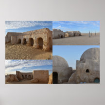 Mos Espa på planeten Tatooine  Affisch