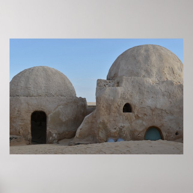 Mos Espa på planeten Tatooine  Affisch (Framsidan)
