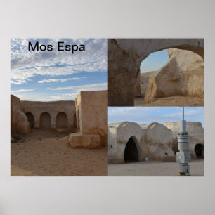 Mos Espa på planeten Tatooine Affisch