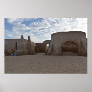 Mos Espa på planeten Tatooine Affisch