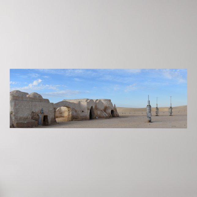 Mos Espa på planeten Tatooine Poster (Framsidan)
