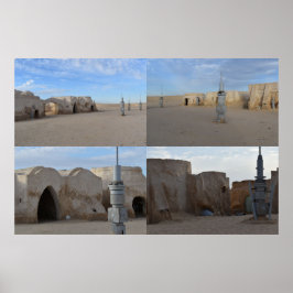 Mos Espa på planeten Tatooine Poster