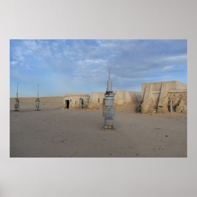 Mos Espa på planeten Tatooine Poster (Framsidan)