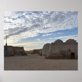 Mos Espa på planeten Tatooine Poster