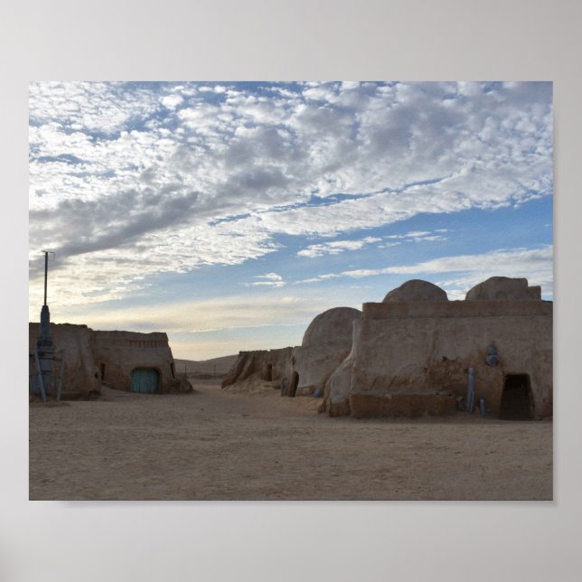 Mos Espa på planeten Tatooine Poster (Framsidan)