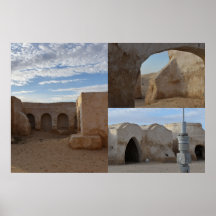 Mos Espa på planeten Tatooine Poster