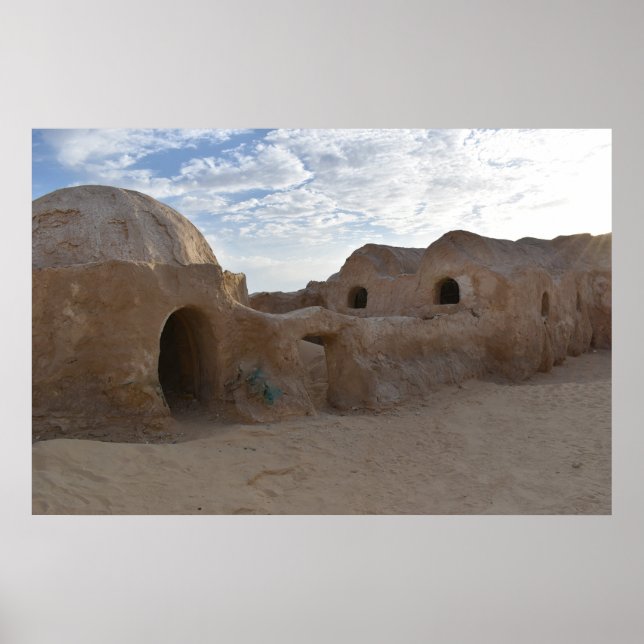 Mos Espa på planeten Tatooine Poster (Framsidan)