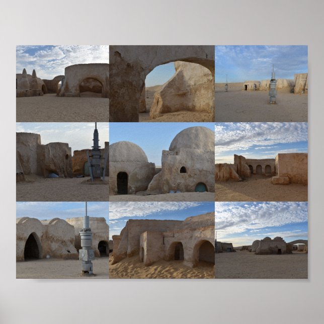 Mos Espa på planeten Tatooine Poster (Framsidan)