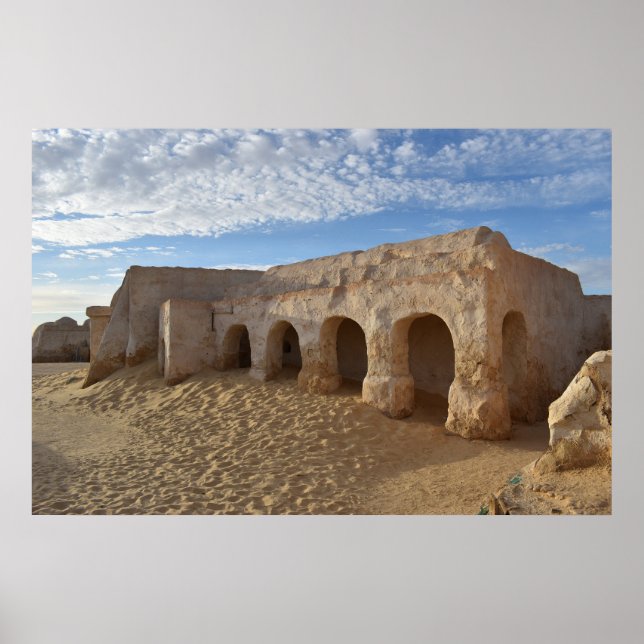 Mos Espa på planeten Tatooine Poster (Framsidan)