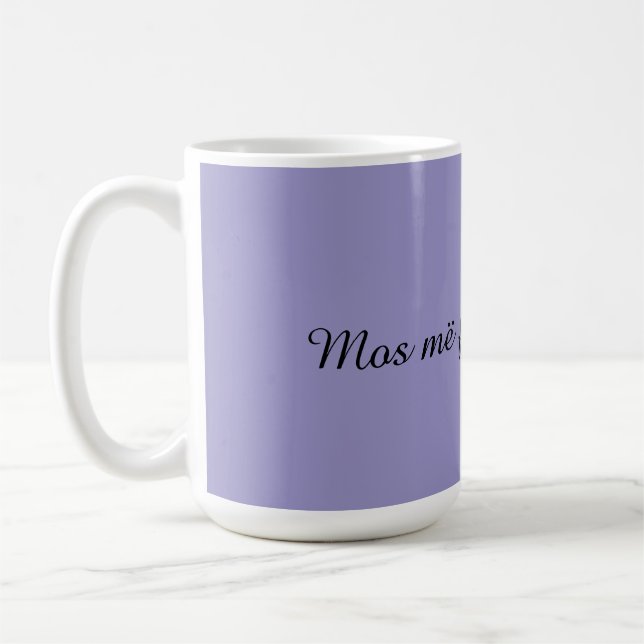 Mos më fol pa pi kafen” Rolig albansk kaffemug Kaffemugg (Vänster)