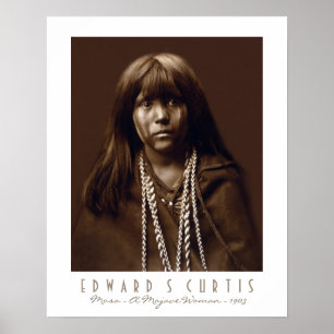 Mosa - A Native American Mojave Woman - 1903 Poster