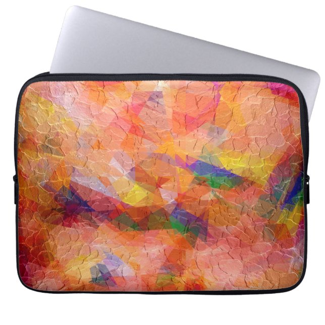 Mosaic Abstrakt Art | Modern geometrisk Mönster 16 Laptop Sleeve (Framsidan)