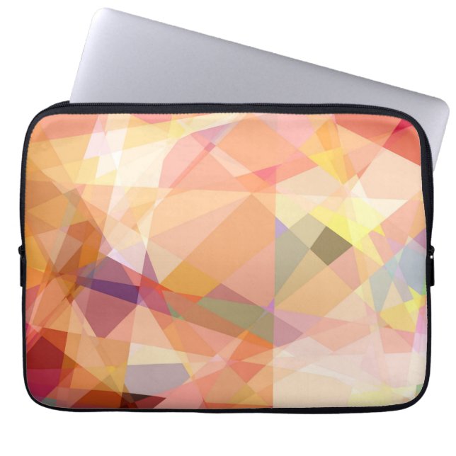 Mosaic Abstrakt Art | Modern geometrisk Mönster 24 Laptop Sleeve (Framsidan)