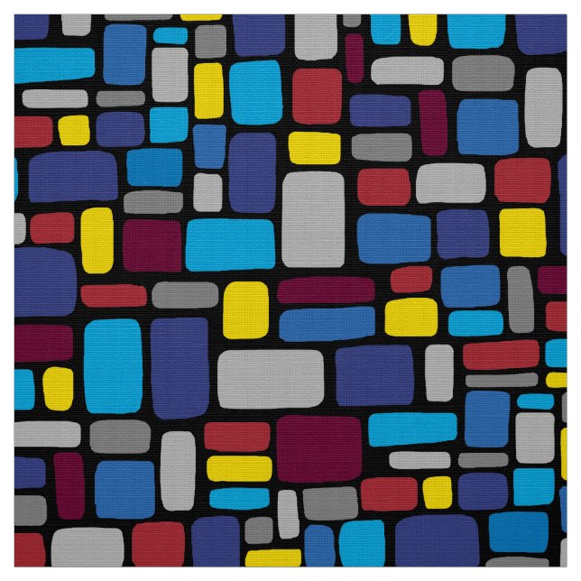 Mosaic Abstrakt Mönster 050721 v2 Tyg (Provkarta)