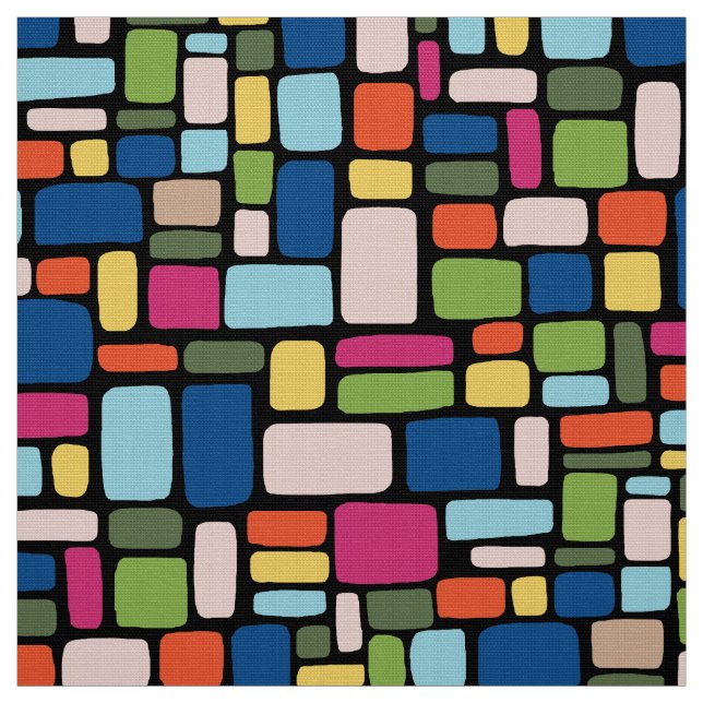 Mosaic Abstrakt Mönster 050721 v3 Tyg (Provkarta)