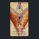 MOSAIC ANGEL FRAKTSEDEL<br><div class="desc">Medieval Byzantine mozaic 14:e,  seraph från matrisens spandrels,  Church S.Marco, Basilica,  Venedig,  Italien com</div>