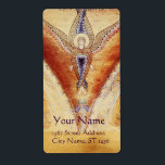 MOSAIC ANGEL FRAKTSEDEL<br><div class="desc">Medieval Byzantine mozaic 14:e,  seraph från matrisens spandrels,  Church S.Marco, Basilica,  Venedig,  Italien com</div>