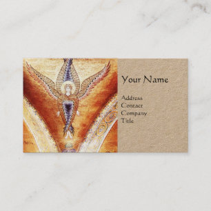 MOSAIC ANGEL MONOGRAM Brown Kraft Papper Visitkort