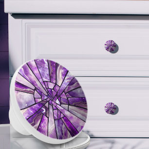 Mosaic Art - Amethyst collage Knopp
