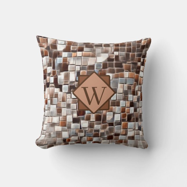 Mosaic Art / Monogram / Kudde (Framsida)