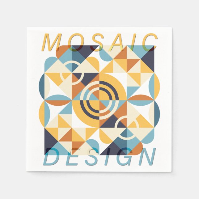 Mosaic Art Mönster Pappersservett (Framsidan)