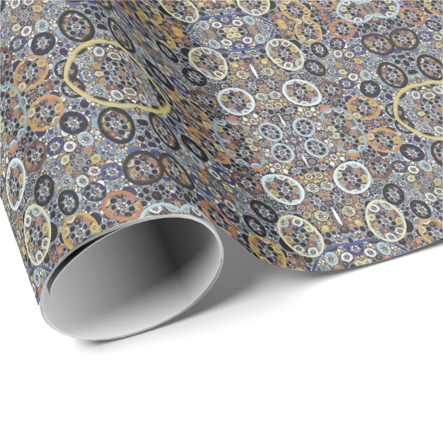 Mosaic Beauty Fractal Art Presentpapper (Rullad Hörn)