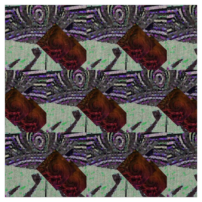 Mosaic bild med den i ljust grönt pistascho tyg (Provkarta)
