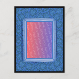 Mosaic Blue Bild vykort