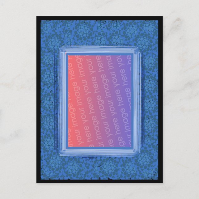 Mosaic Blue Bild vykort (Framsida)