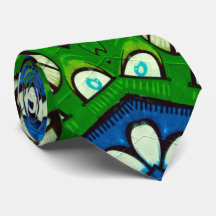 Mosaic Blue Grönt Hippie Boho Mandala